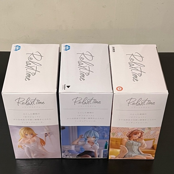 Relax Time Figure Set of 3 - Shokuhou Misaki, Yukihana Lamy, Ichikawa Hinana - Picture 4 of 4